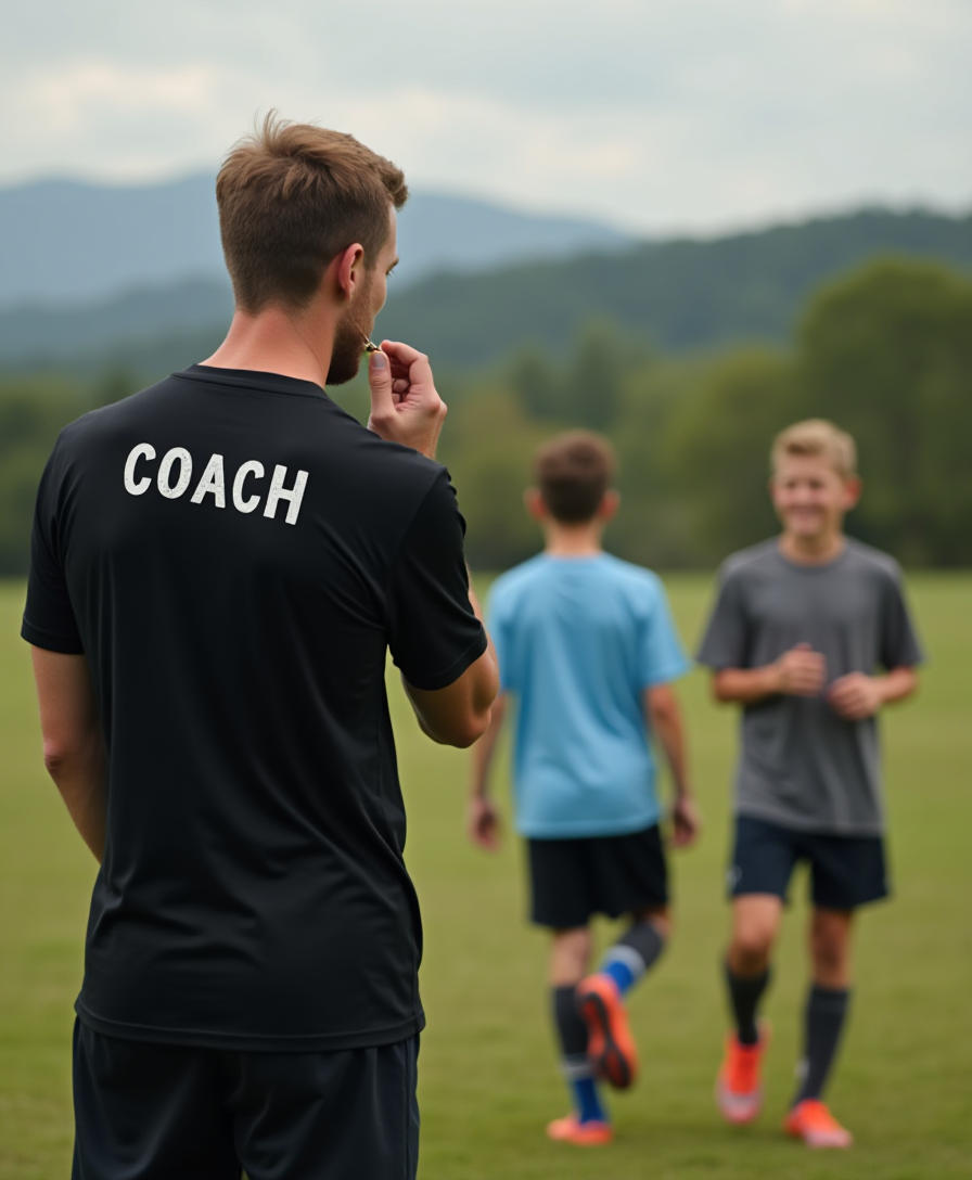 Coach T-Shirt | Professional Team Leader & Sports Tee 📋👟
