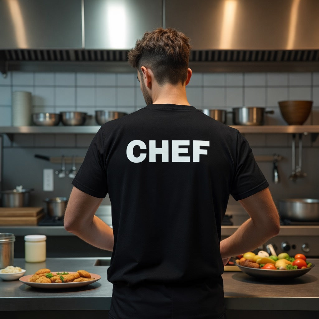 Chef T-Shirt | Professional Kitchen & Culinary Back-Print Tee 👨‍🍳