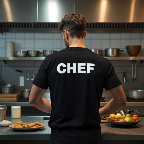 Chef T-Shirt | Professional Kitchen & Culinary Back-Print Tee 👨‍🍳