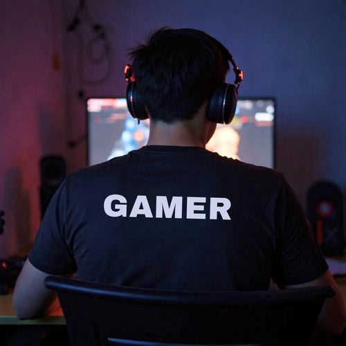 Gamer T-Shirt | Pro E-Sports & Gaming Back-Print Tee 🎮🎧
