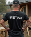 Handy Man T-Shirt | Professional Repair & DIY Back-Print Tee 🛠️