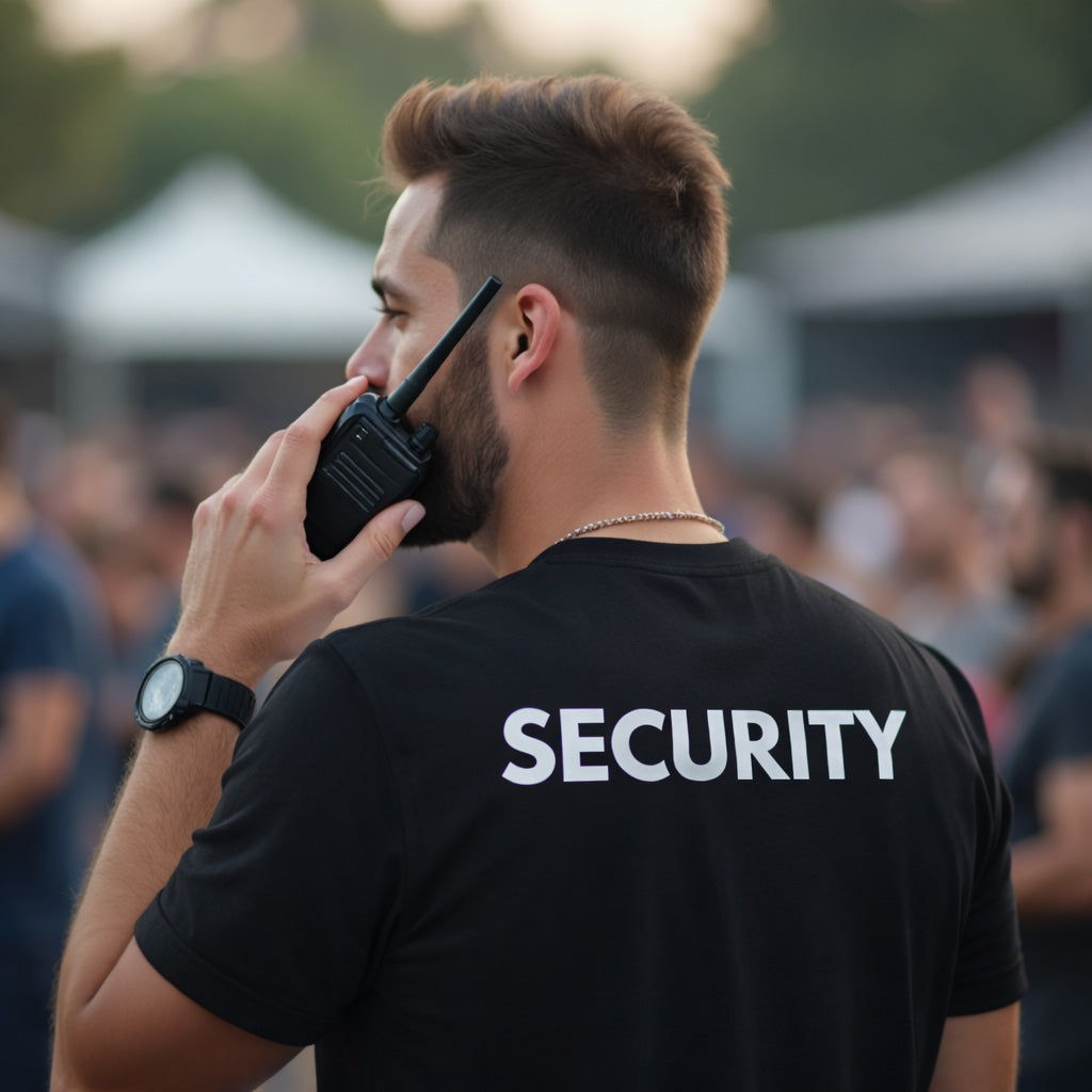 Security T-Shirt | Professional High-Visibility Back Print Tee 🛡️