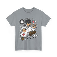 Mad Doctor Running T-Shirt | Funny Medical Design