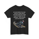 My Girlfriend Said Get Down on One Knee T-Shirt – Funny Motorcycle Lover Tee