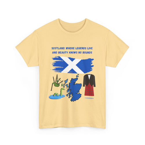Scotland T-Shirt – Where Legends Live and Beauty Knows No Bounds