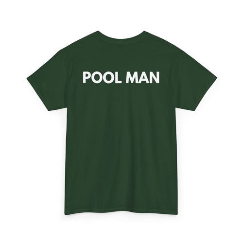 Pool Man T-Shirt | Pro Pool Service & Maintenance Back-Print Tee 🏊‍♂️