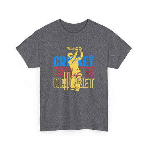 Cricket T-Shirt with Player Silhouette | Sports Fan Apparel