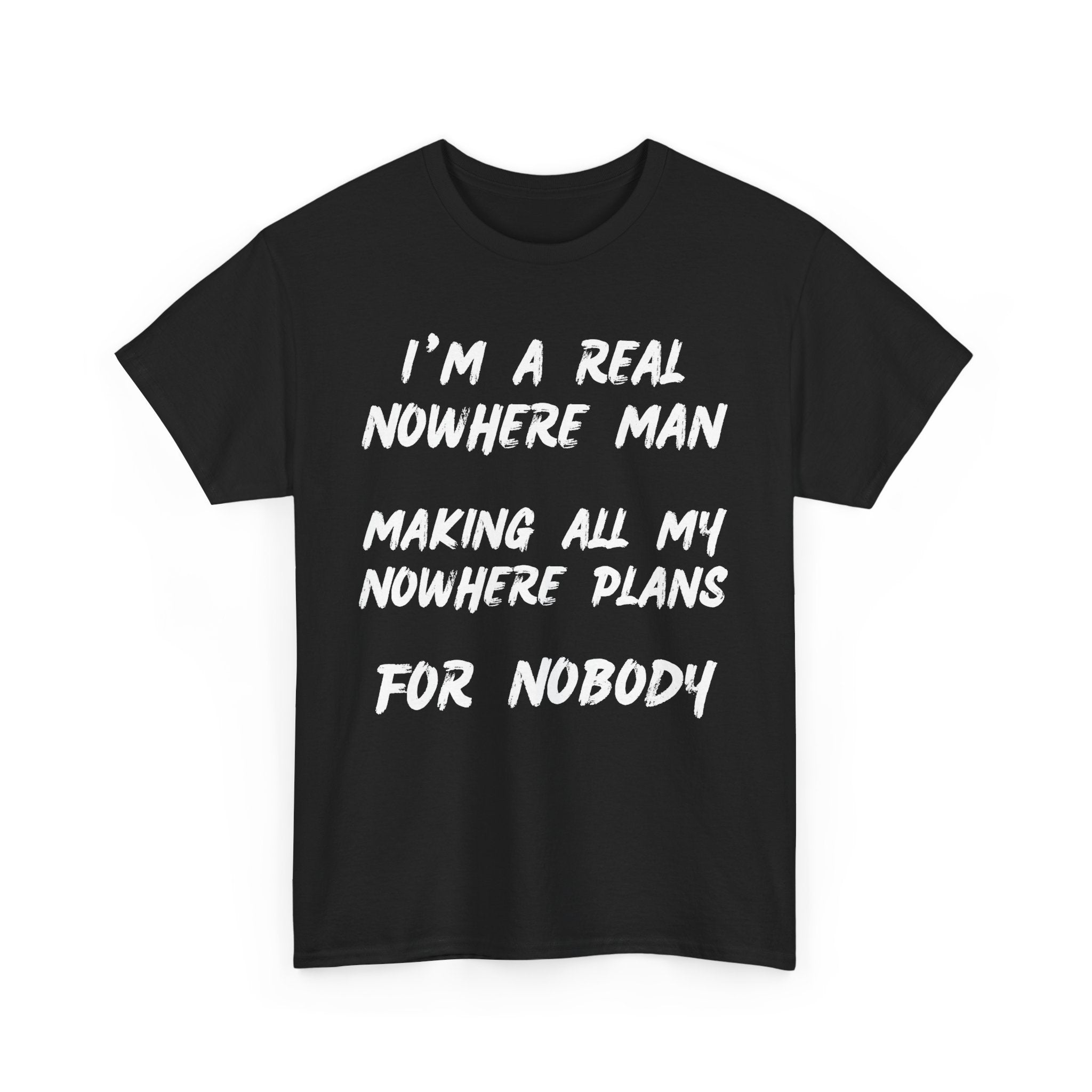 Nowhere Man T-Shirt – Beatles-Inspired Lyric Tee for Dreamers | T Shirt World Australia 🎸🖤👕