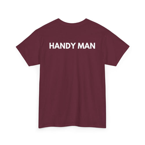 Handy Man T-Shirt | Professional Repair & DIY Back-Print Tee 🛠️