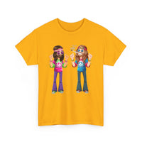Hippie Vibes T-Shirt – Funny Retro Stoner Couple Tee ✌️🌿😄