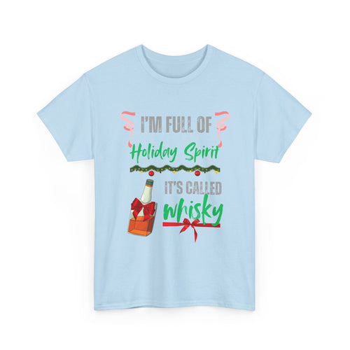 Funny Christmas T-Shirt | Whisky Holiday Spirit T-Shirt