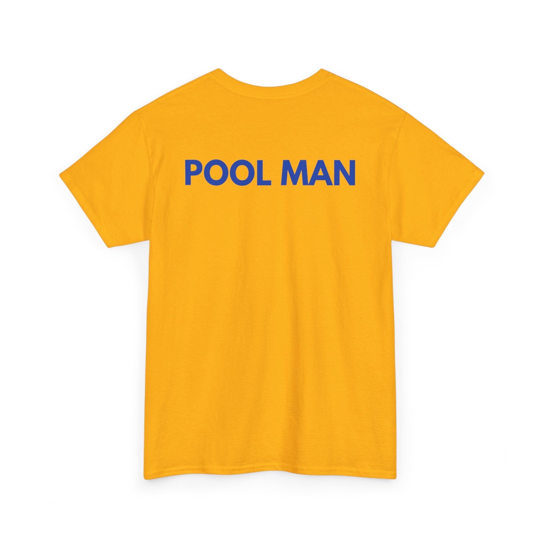 Pool Man T-Shirt | Pro Pool Service & Maintenance Back-Print Tee 🏊‍♂️
