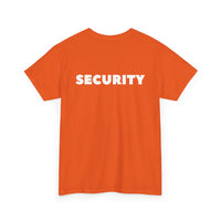 Security Unisex T-Shirt (Back Print)