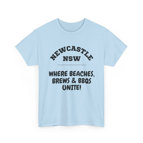 Newcastle NSW T-Shirt | Beaches, Brews & BBQ's Tee 🍻🇦🇺