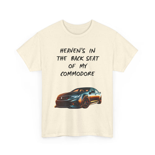 Custom Commodore Photo T-Shirt | Heaven’s In The Back Seat Personalised Tee 📸🇦🇺