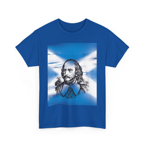 William Wallace T-Shirt with Scottish Flag Design