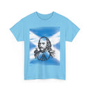 William Wallace T-Shirt with Scottish Flag Design