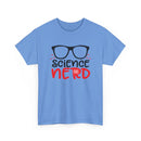 Science Nerd T-Shirt | Fun Design with Black-Rimmed Glasses