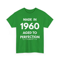 Made in 1960 Aged to Perfection | Custom Birthday Year T-Shirt