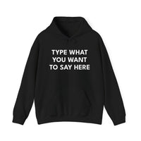 Custom Text Hoodie | Personalised Unisex Sweatshirt ✍️🧥