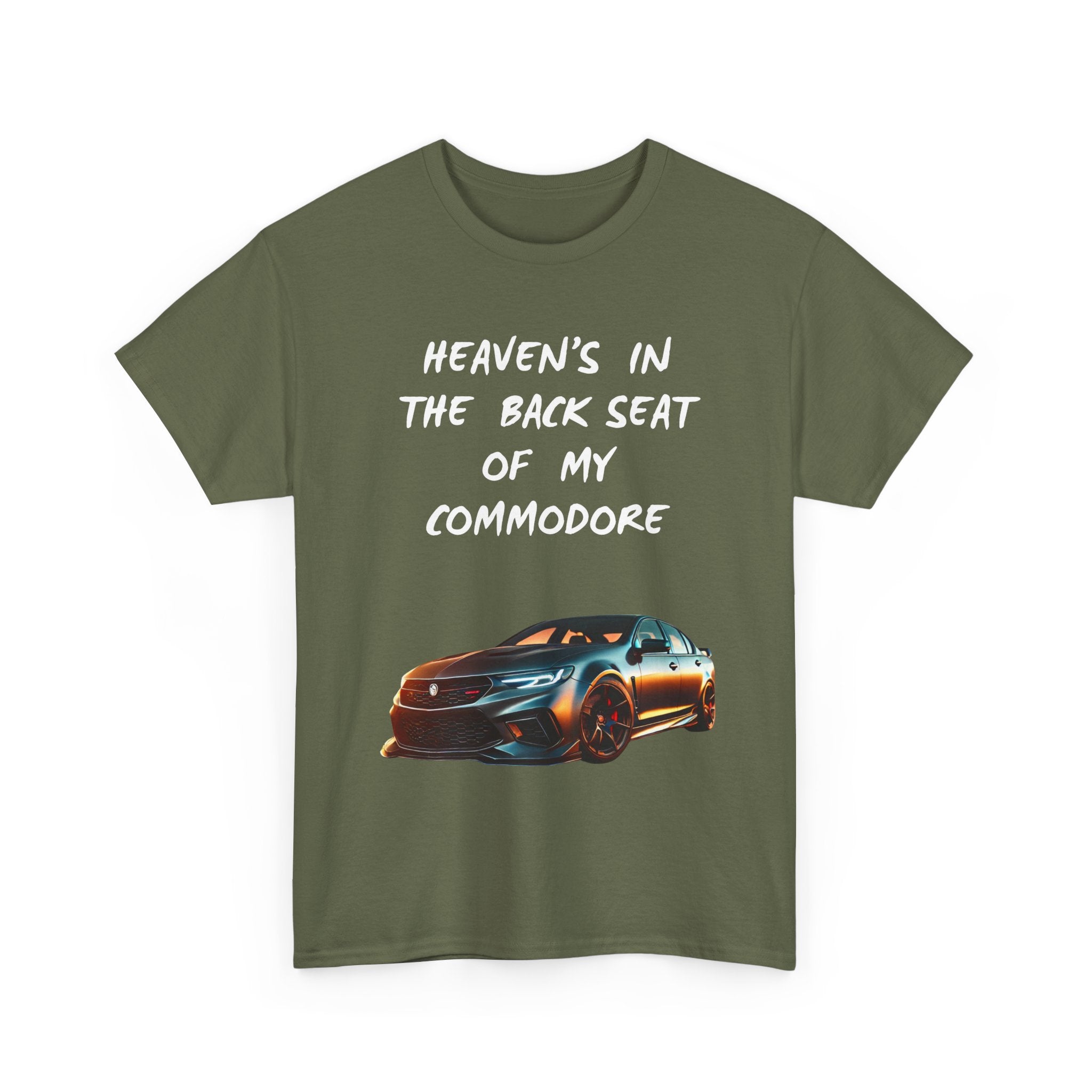 Custom Commodore Photo T-Shirt | Heaven’s In The Back Seat Personalised Tee 📸🇦🇺