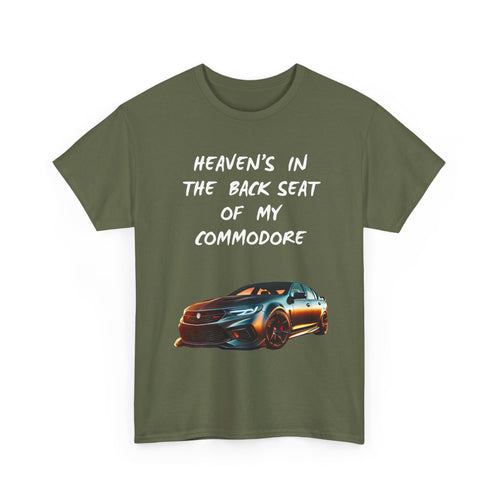 Custom Commodore Photo T-Shirt | Heaven’s In The Back Seat Personalised Tee 📸🇦🇺