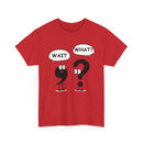 Wait What? Funny Grammar T-Shirt 🤔 | Comma & Question Mark Cartoon Tee