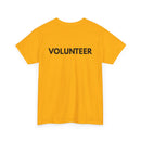 VOLUNTEER Back Print T-Shirt – Bold, Clear & Supportive Design 🙋‍♂️🙌🎗️