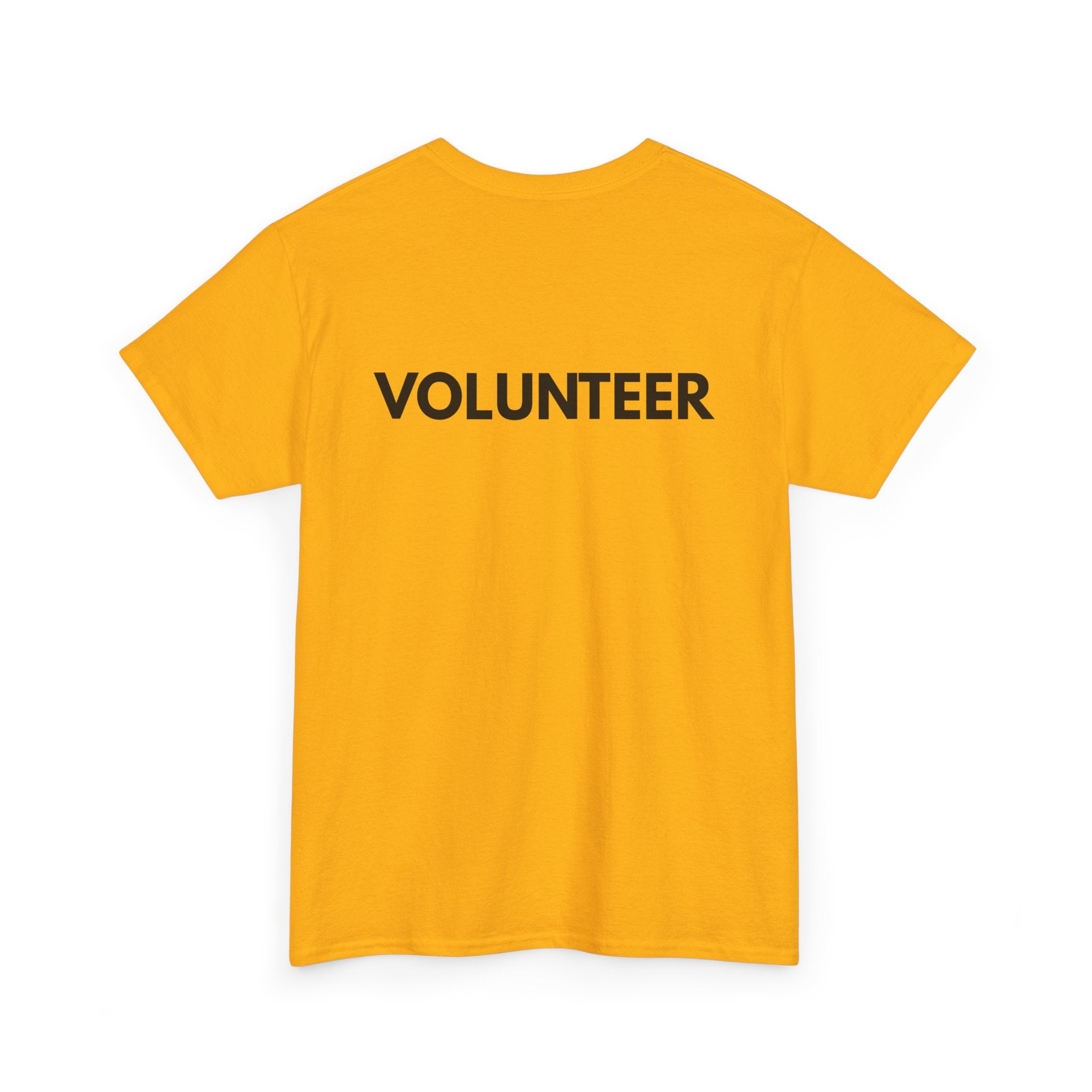 VOLUNTEER Back Print T-Shirt – Bold, Clear & Supportive Design 🙋‍♂️🙌🎗️