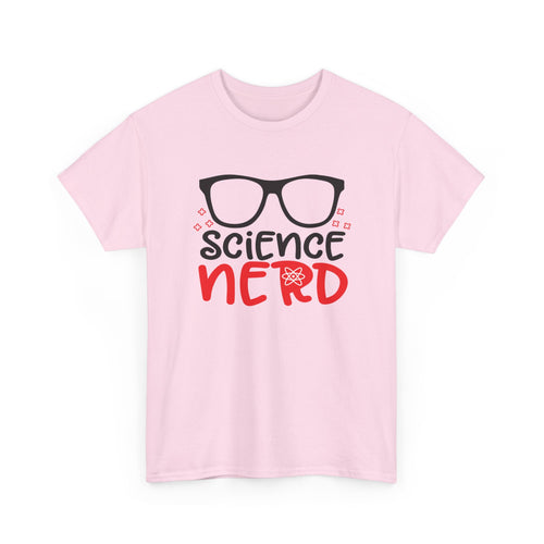 Science Nerd T-Shirt | Fun Design with Black-Rimmed Glasses