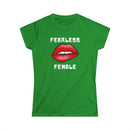 Fearless Female T-Shirt – Bold Design with Close-Up Lips Graphic