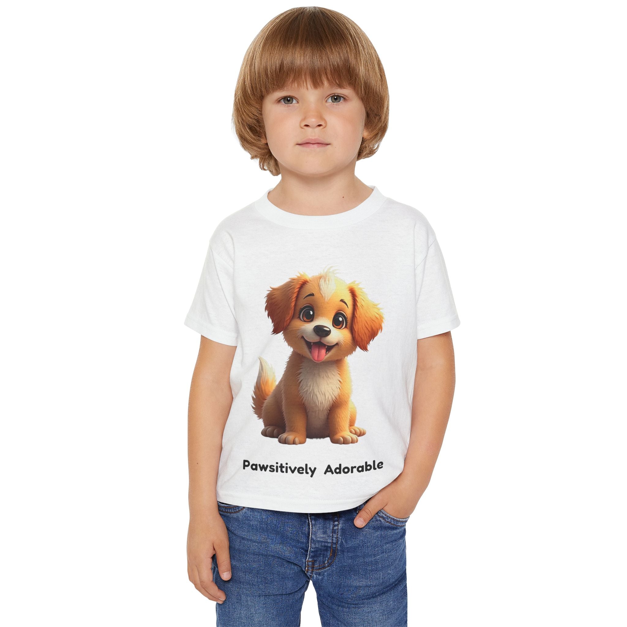 Kids T-Shirt – Pawsitively Adorable Dog Tee | Cute Puppy Shirt 🐶💖