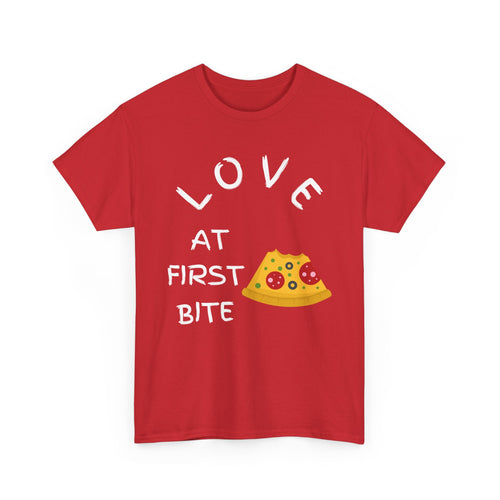 Love at First Bite T-Shirt – Pizza Lover Tee