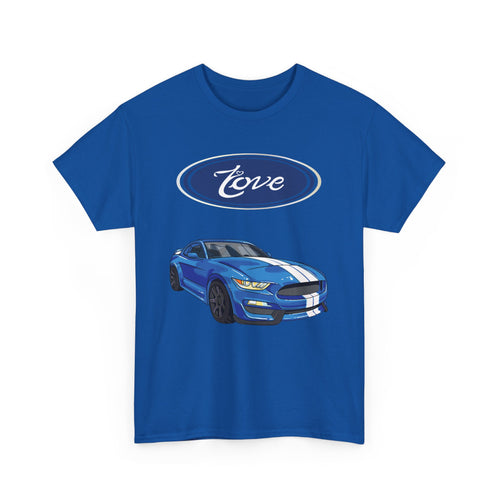 Love Mustang T-Shirt – Classic Car Enthusiast Design