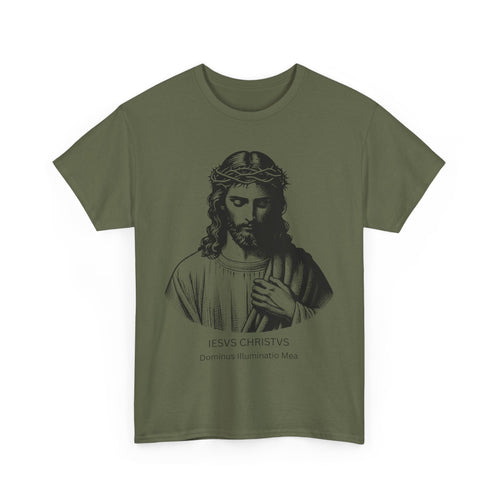 IESVS CHRISTVS – Dominus Illuminatio Mea | Latin Jesus Christ T-Shirt 🙏