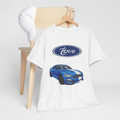 Love Mustang T-Shirt – Classic Car Enthusiast Design