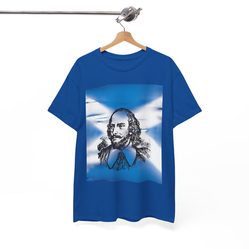 William Wallace T-Shirt with Scottish Flag Design