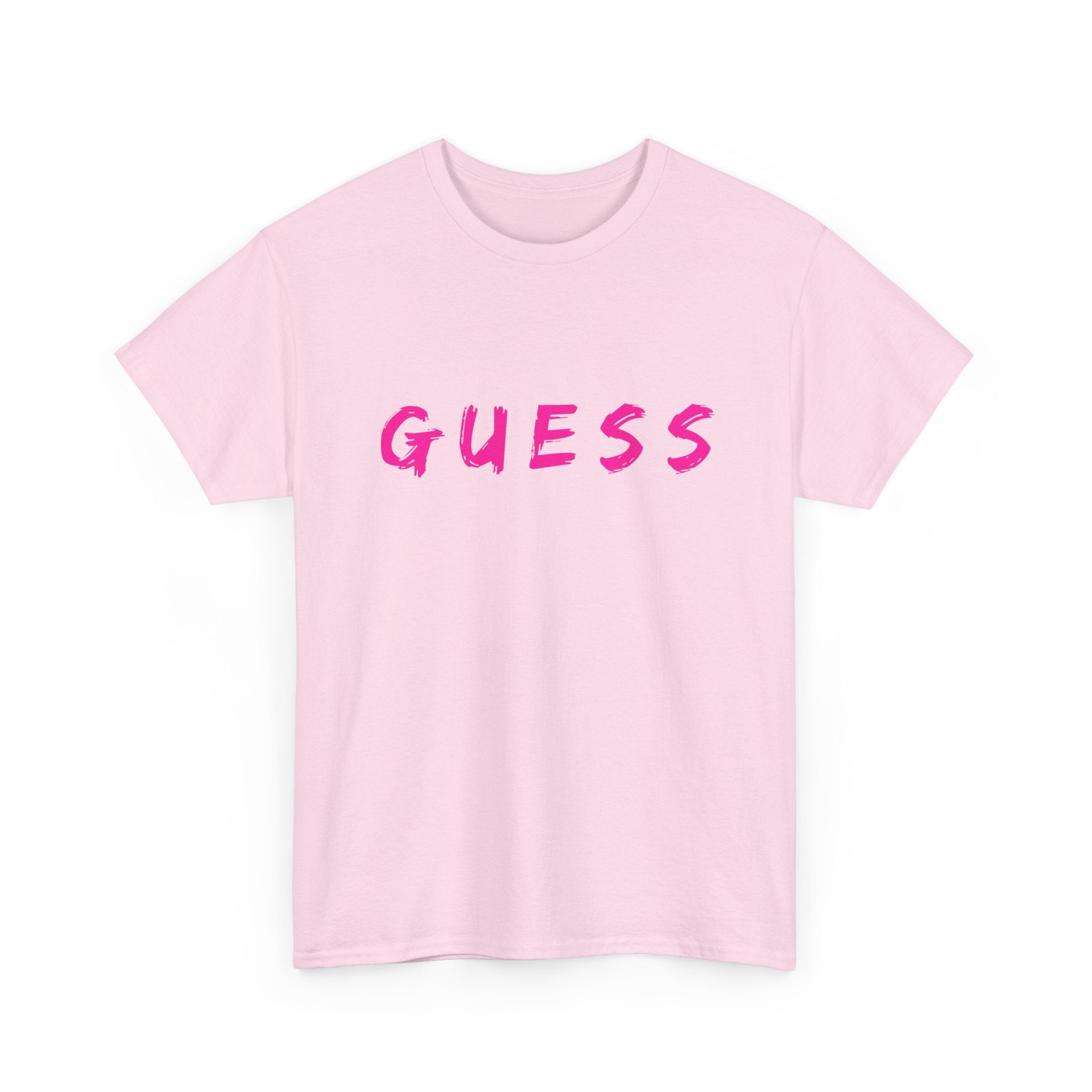 Guess T-Shirt for that brave female | Minimalist Front-Print Graphic Tee ❓✨