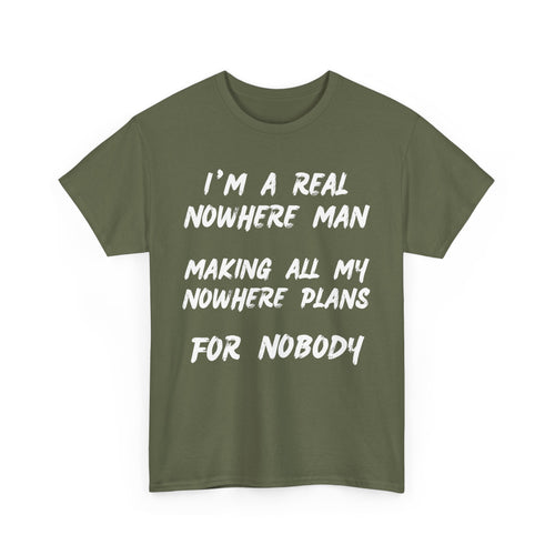 Nowhere Man T-Shirt – Beatles-Inspired Lyric Tee for Dreamers | T Shirt World Australia 🎸🖤👕