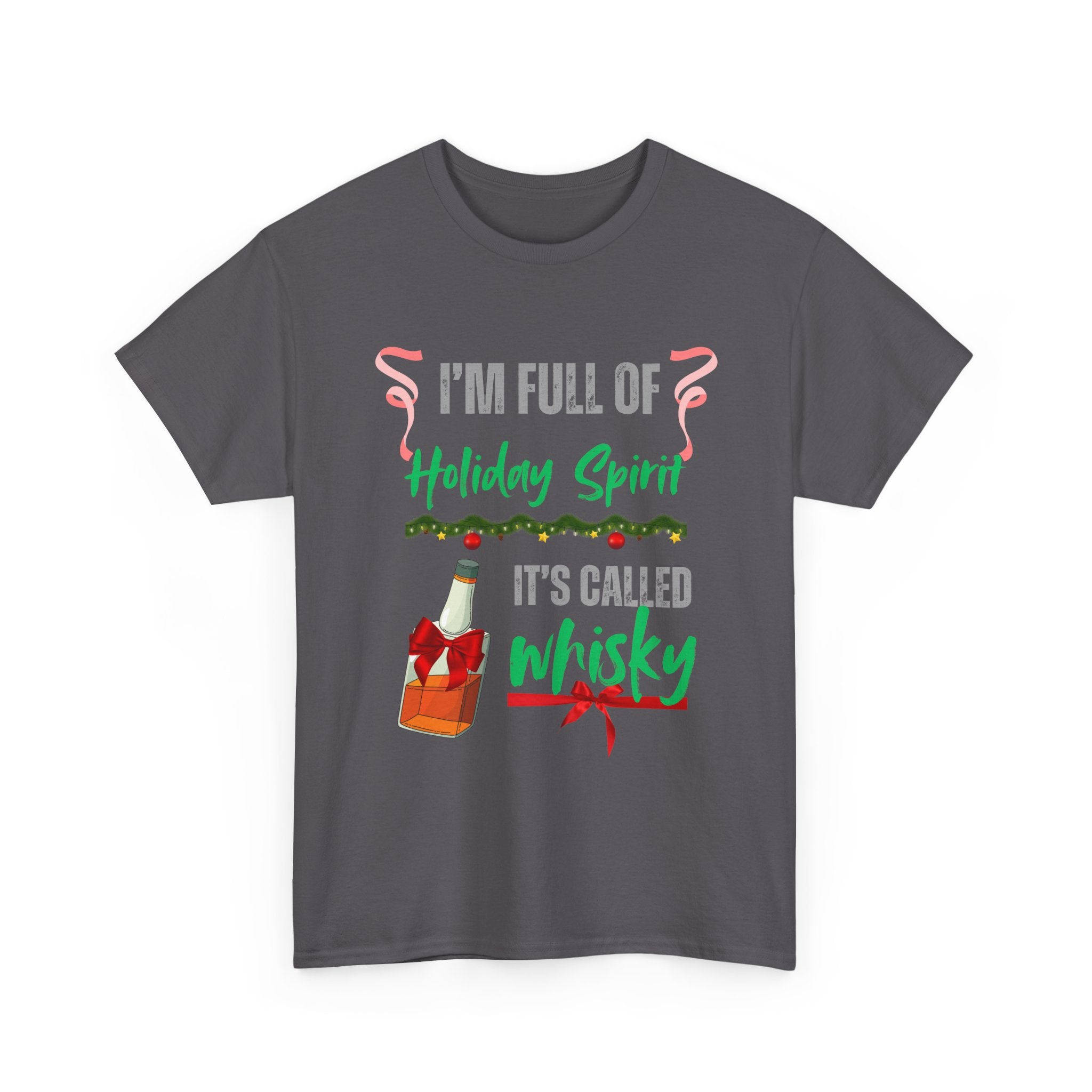 Funny Christmas T-Shirt | Whisky Holiday Spirit T-Shirt