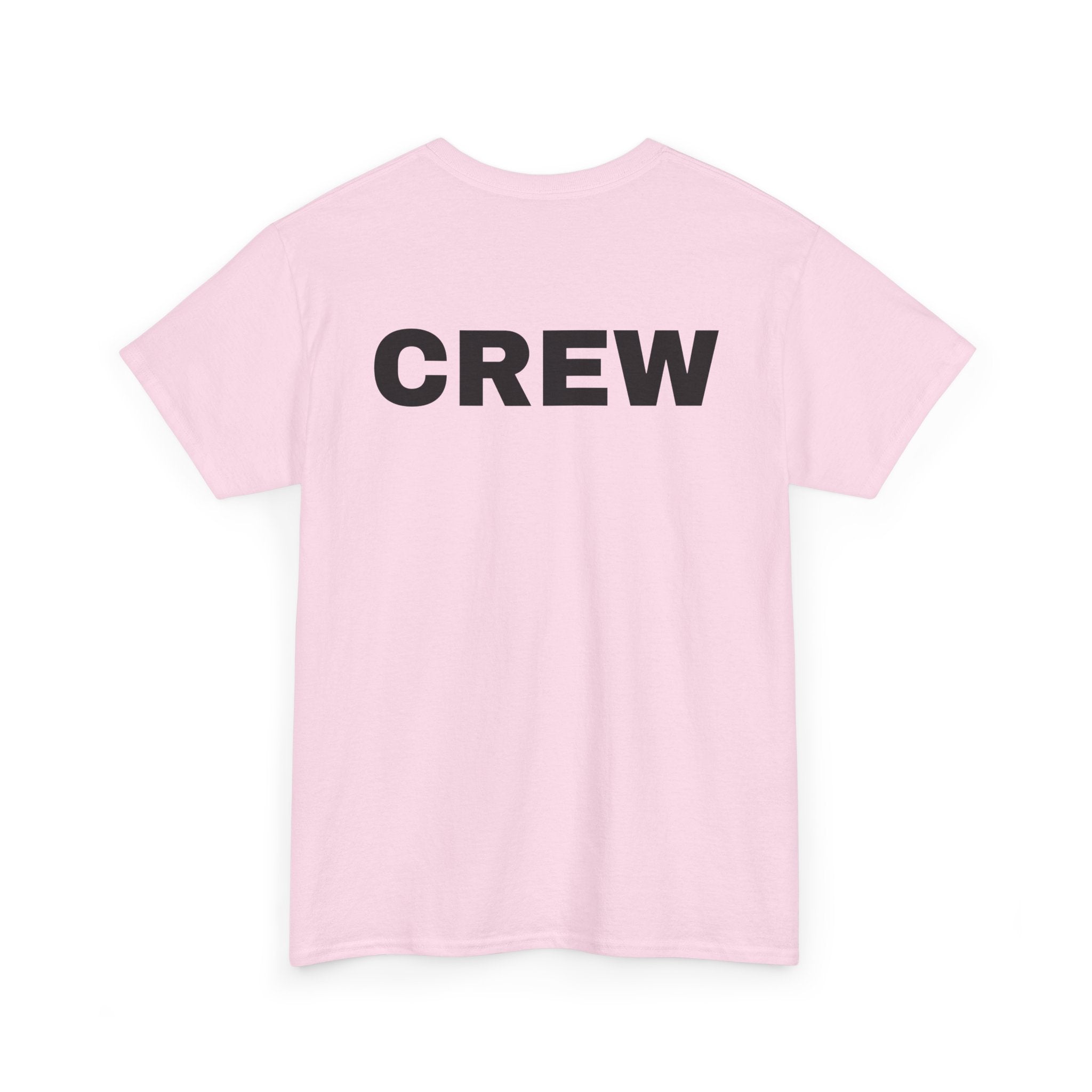 Crew T-Shirt | Professional Event & Staff Back-Print Tee 👥