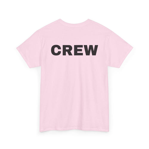 Crew T-Shirt | Professional Event & Staff Back-Print Tee 👥
