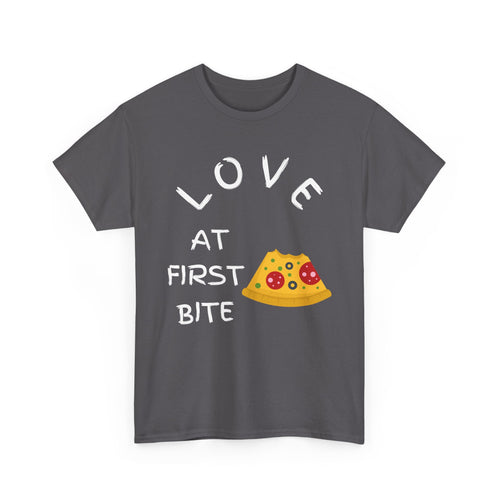 Love at First Bite T-Shirt – Pizza Lover Tee
