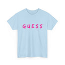 Guess T-Shirt for that brave female | Minimalist Front-Print Graphic Tee ❓✨