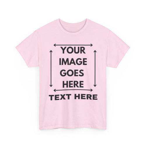 Custom T-Shirt with Text and Image for the Front  | Design Your Own Personalised T-Shirt ✍️👕