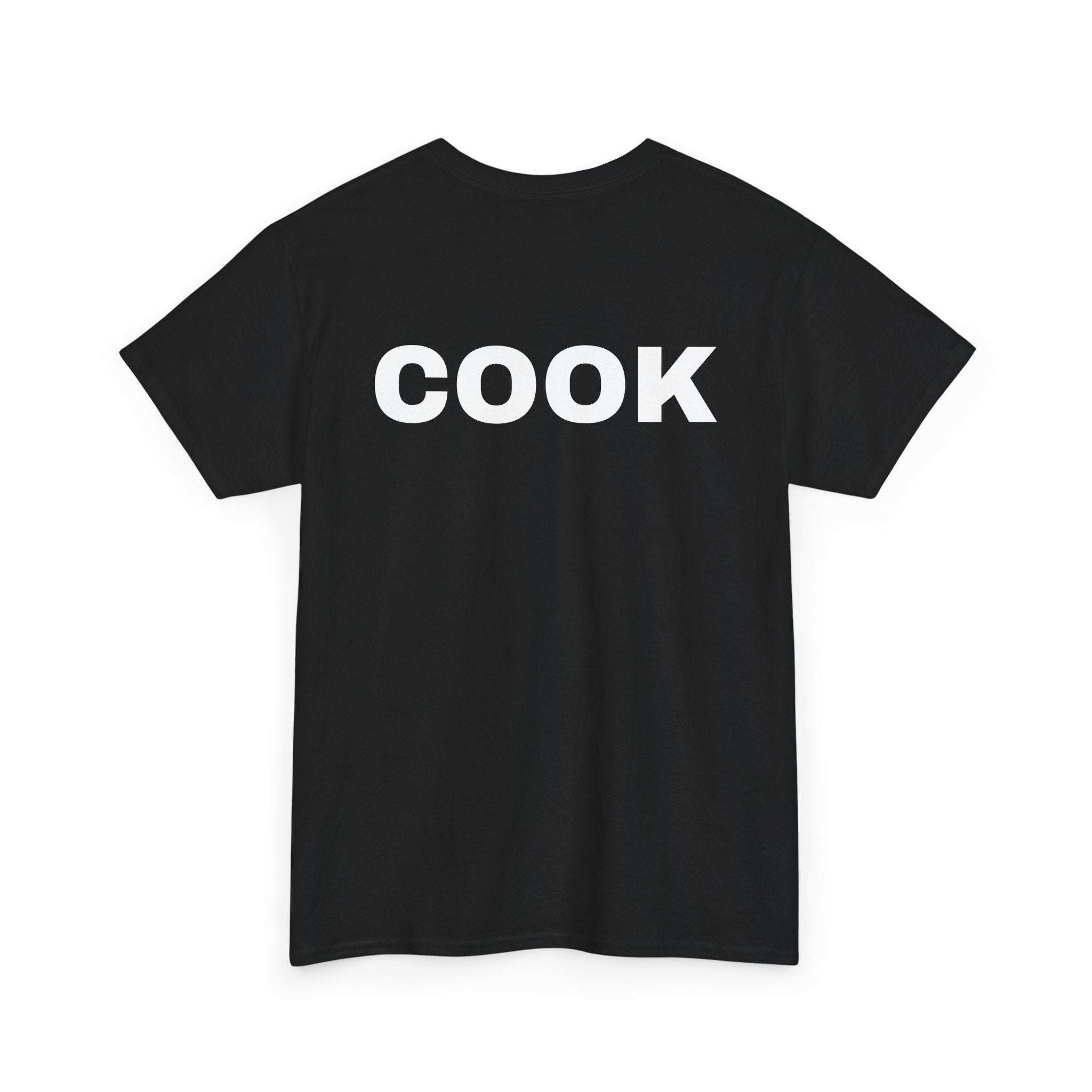 Cook T-Shirt | Professional or Backyard Kitchen Cook Back-Print Tee 🍳