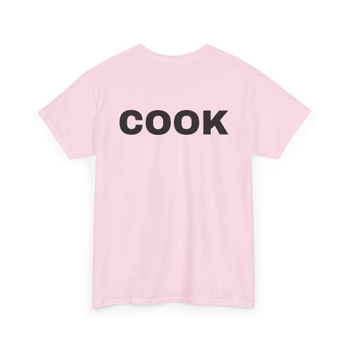 Cook T-Shirt | Professional or Backyard Kitchen Cook Back-Print Tee 🍳