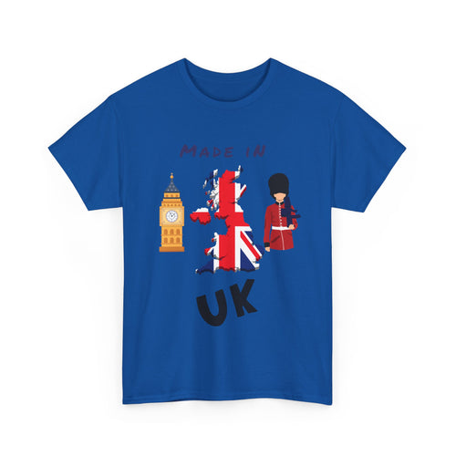 Made in UK T-Shirt with Flag, Big Ben & King’s Guard