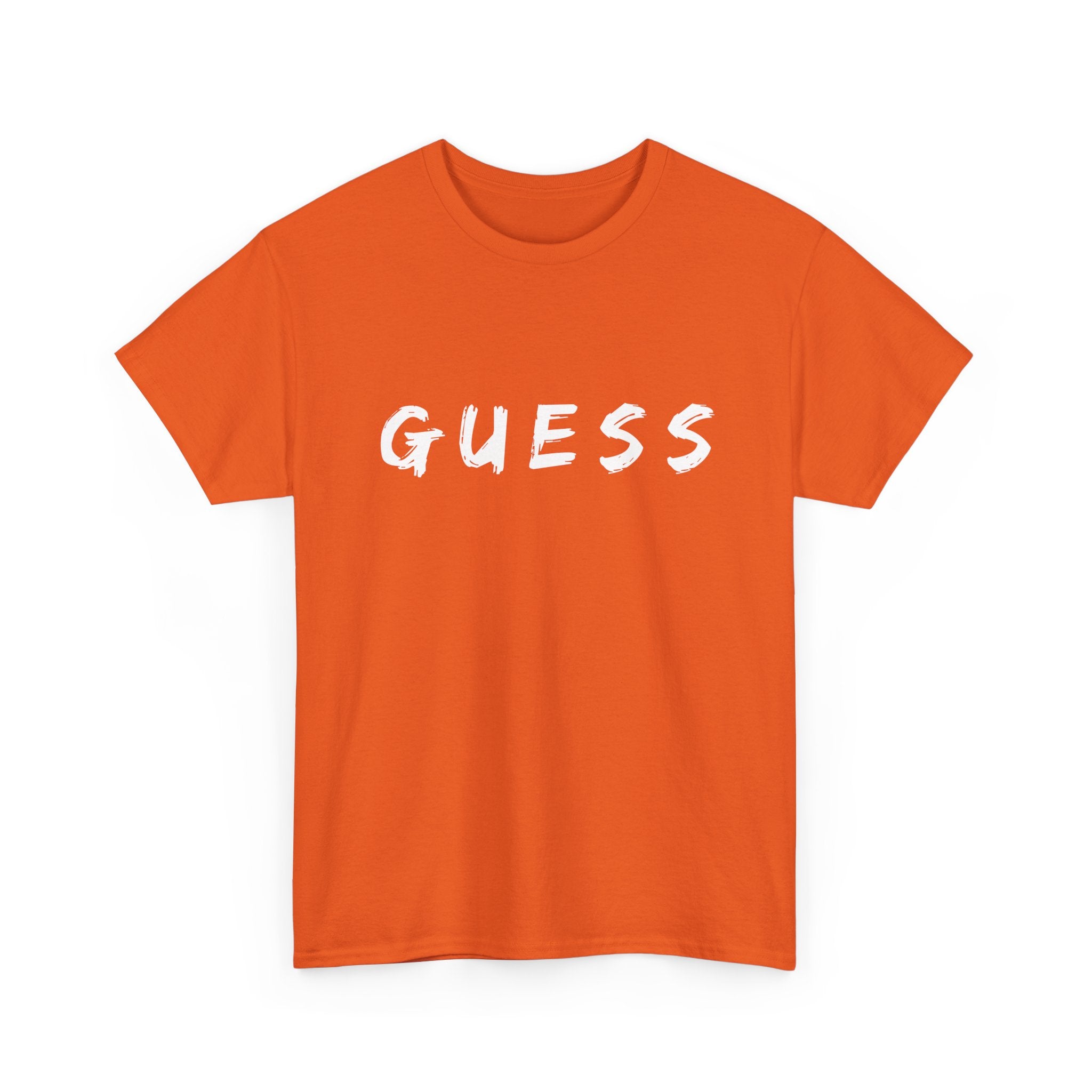 Guess T-Shirt for that brave female | Minimalist Front-Print Graphic Tee ❓✨