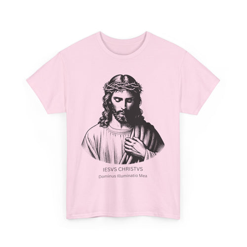 IESVS CHRISTVS – Dominus Illuminatio Mea | Latin Jesus Christ T-Shirt 🙏